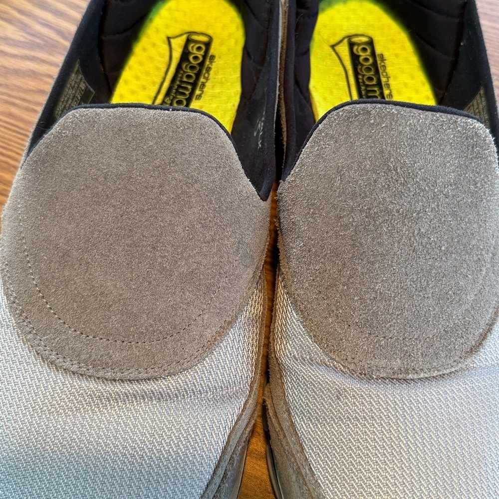 Men's Gray Skechers Goga Mat Slip-On Loafers - Very Cushy - Picture 10 of 10